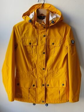 Barbour Raincoat Yellow Gold Women's 4